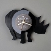 wall clock made of old vinyl record